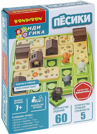 Игра-головоломка настольная «Пёсики»