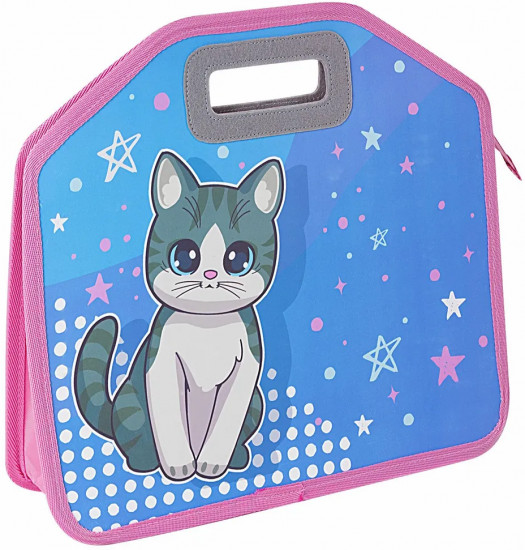 Папка-сумка на молнии «Anime cat»