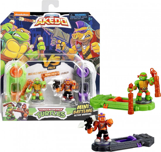 Игровой набор «Поединок TMNT Микеланджело против Бибопа»