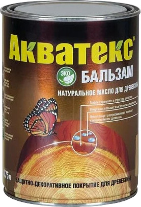 Натуральное масло для древесины «Акватекс - бальзам», махагон
