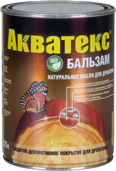 Натуральное масло для древесины «Акватекс-бальзам», иней