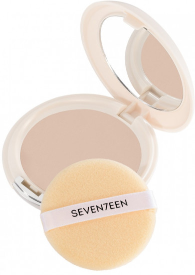 Natural Silky Compact Powder Компактная шелковая пудра для лица SPF 15, оттенок 03 Карамель