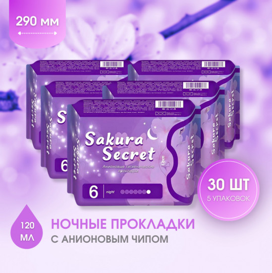 Набор анионовых ночных прокладок