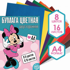 Бумага цветная «Минни Маус»