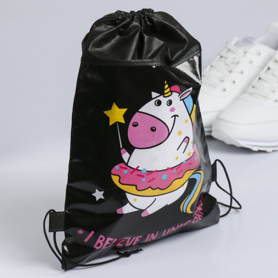Мешок для обуви «I believe in unicorns!»