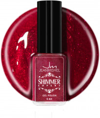Лак для ногтей с эффектом геля «Shimmer», оттенок S115 Красно-золотой искрящийся