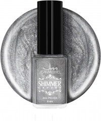 Лак для ногтей с эффектом геля «Shimmer», оттенок S105 Cеребристый искрящийся