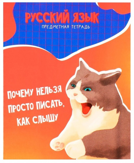 Тетрадь предметная «Мемы. Русский язык»