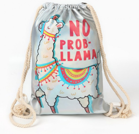 Мешок для обуви «No prob-llama»