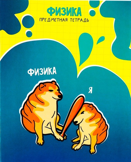 Тетрадь предметная «Мемы. Физика»