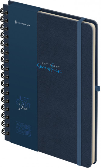 Книжка записная «Just start. Blue»
