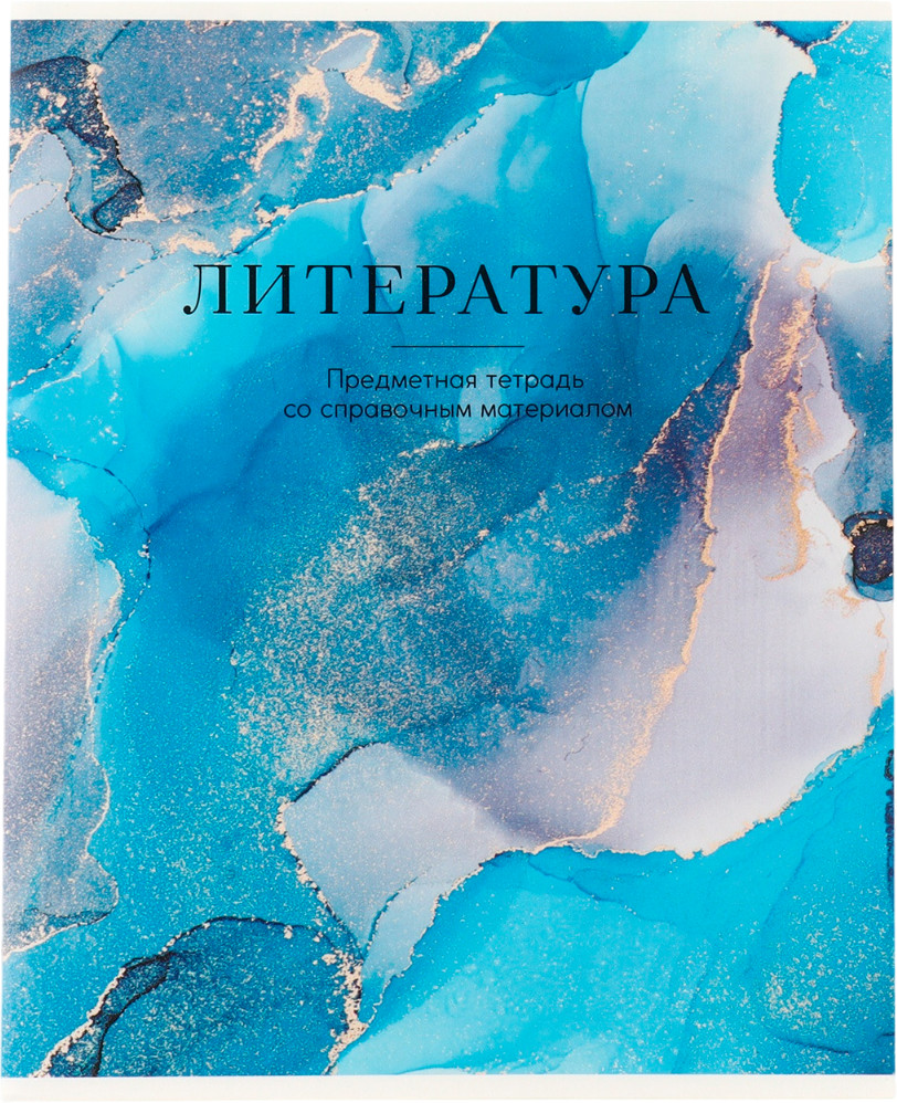 Тетрадь предметная «Литература» | Мрамор | ArtFox