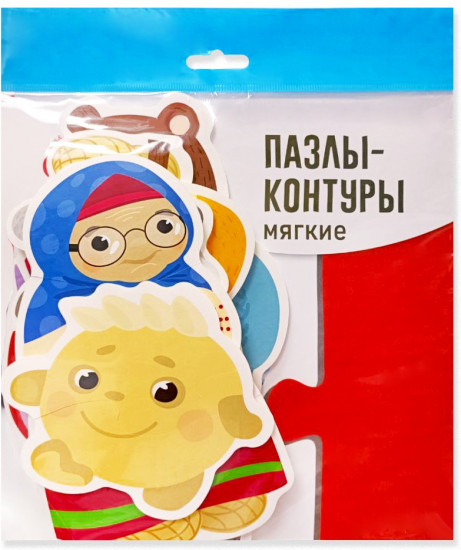 Пазлы-контуры мягкие «Колобок»