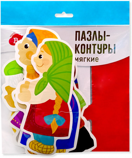 Пазлы-контуры мягкие «Репка»