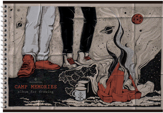 Альбом для рисования «Сamp memories»