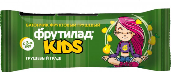 Батончик фруктовый со вкусом груши «Фрутилад KIDS Грушевый град»
