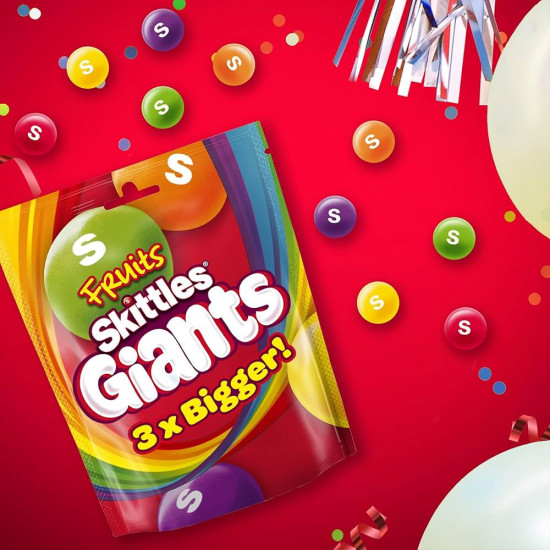 Конфеты жевательные «Giants Fruits Скитлз Гигантс Жевательное фруктово-ягодное драже»