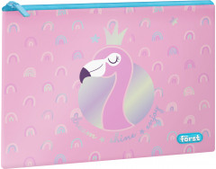 Папка текстильная «Shiny flamingo»