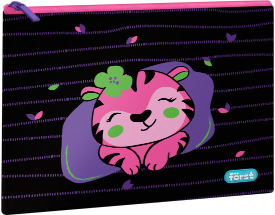 Папка текстильная «Pink tiger»