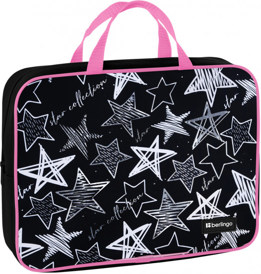 Папка текстильная с ручками «Glossy stars»