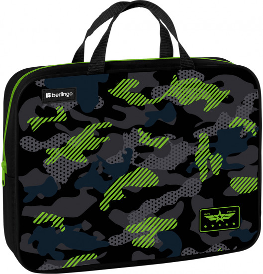 Папка текстильная с ручками «Black and green»