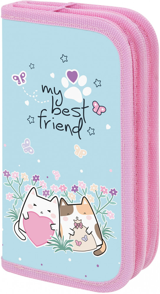Пенал школьный «Cat friends» | Basic | Пифагор