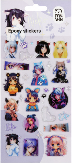 Наклейки гелевые «Neko»