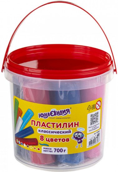 Пластилин в ведерке