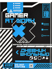 Дневник школьный «Геймер за работой»