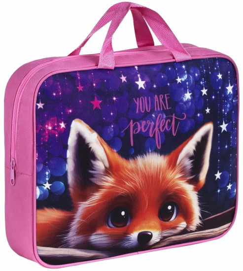 Папка на молнии с ручками «Cute fox»