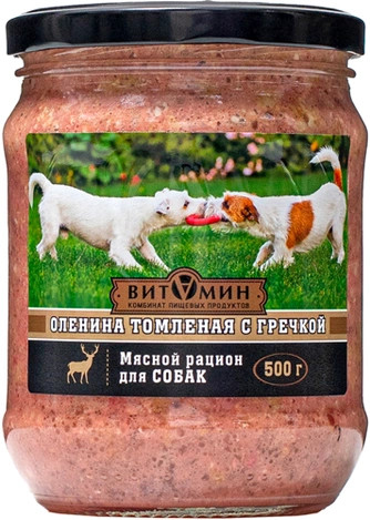 Корм для собак «Оленина томленая с гречкой»