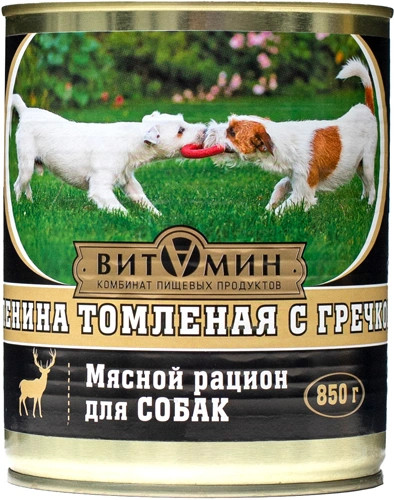 Корм для собак «Оленина томленая с гречкой»