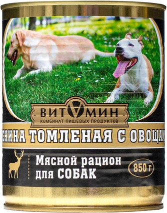 Корм для собак «Оленина томленая с овощами»