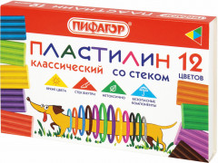Пластилин классический «Веселая такса»