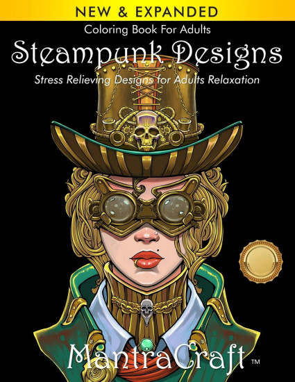 Steampunk Designs. Stress Relieving Designs for Adults Relaxation