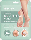 Маска для ног в виде носочков отшелушивающая «Essential Foot Peeling Mask»