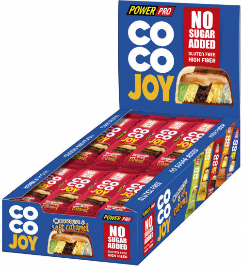 Набор батончиков со вкусом брауни и карамелью без сахара «Coco Joy»