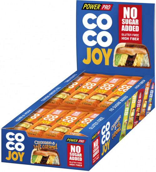 Набор батончиков со вкусом апельсина и карамелью без сахара «Coco Joy»