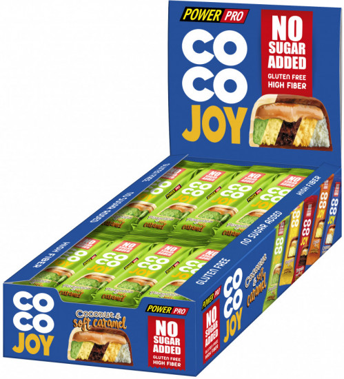 Набор батончиков со вкусом фисташки и карамелью без сахара «Coco Joy»