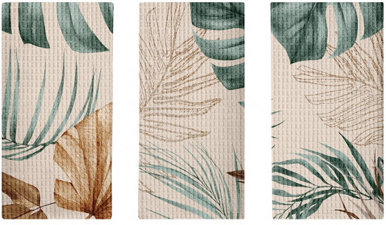 Набор вафельных полотенец «Tropical palm»