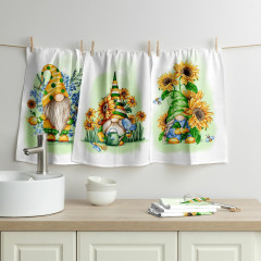 Комплект вафельных полотенец «Garden gnomes»
