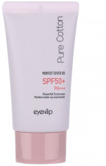 BB-крем для лица «Pure cotton perfect cover bb cream» SPF 50+ PA+++, оттенок 21 Light Beige