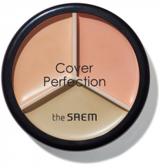 Палетка консилеров и тональная основа для лица «Cover Perfection Triple Foundation Balm», оттенок 1.5 Natural Beige