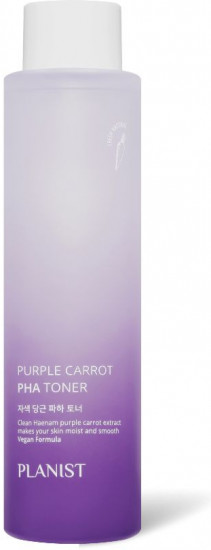 Тонер-эксфолиант для лица с экстрактом фиолетовой моркови «Planist Purple Carrot PHA Toner»