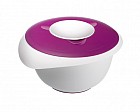 Чашка для миксера (2,5 л) с крышкой, белая/фиолет