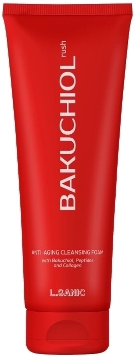 Пенка для умывания с бакучиолом и витаминами «Rush Anti-Aging Cleansing Foam» | Bakuchiol | L.Sanic