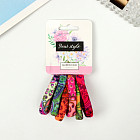 Набор резинок для волос «Цветочный орнамент»