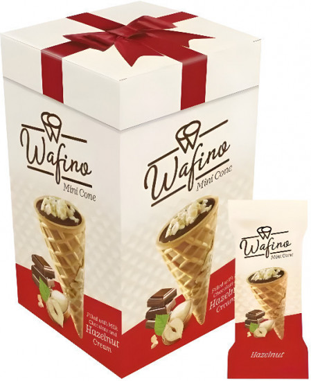 Рожок с фундуком Wafino mini cone hazelnut cream