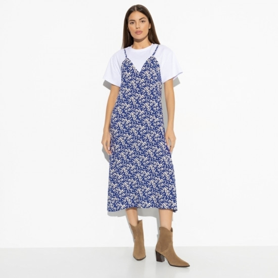 Платье женское «Креативный позитив blue»