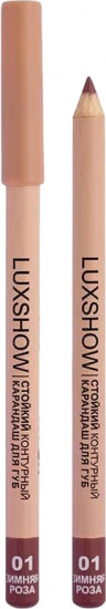 Карандаш для губ стойкий контурный «Luxshow», тон 01 Зимняя роза